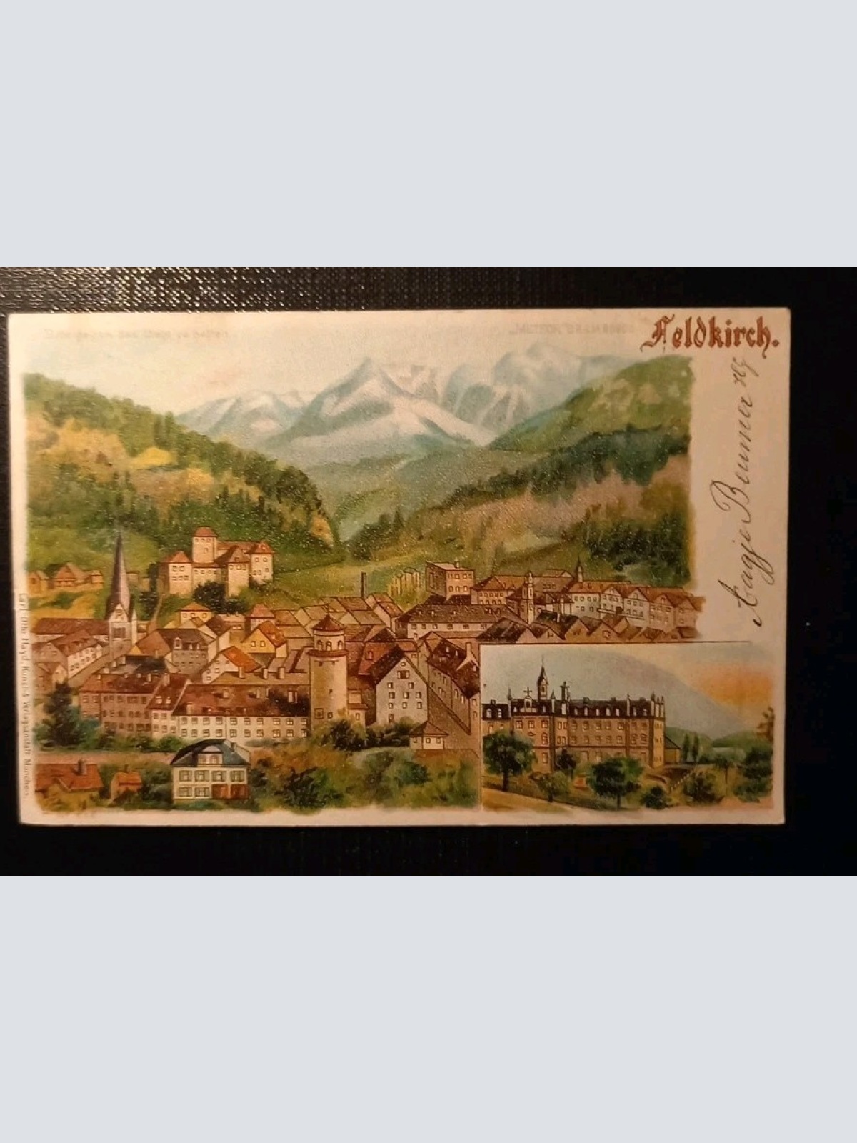 nostalgiesalzburg: Litho Feldkirch Vorarlberg Gr 129 D