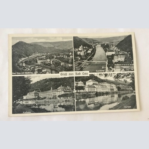 AK, Grußkarte, Rheinland Pfalz, Bad Ems, Kurviertel (110328 BW)