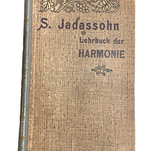 2711 S. Jadassohn LEHRBUCH DER HARMONIE 1918 HC + Abb