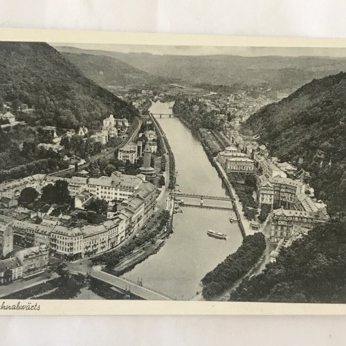 AK, Lahnabwärts, Bad Ems, Rheinland Pfalz (110323 BW)