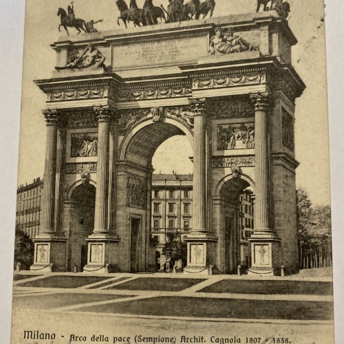 Milano Mailand Arco della pace 84015 Shit