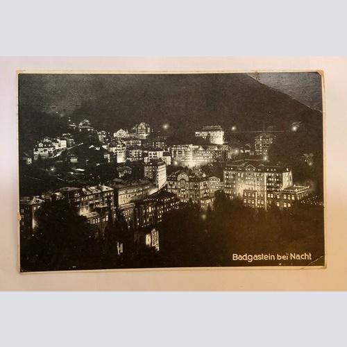 AK, Bad Gastein, Nacht, Österreich (110270 BW)