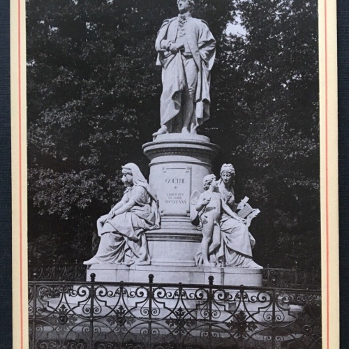 Foto Berlin Goethe-Denkmal Statue Diezel & Langer Wien ca.10,7x16,6cm 400929 TH