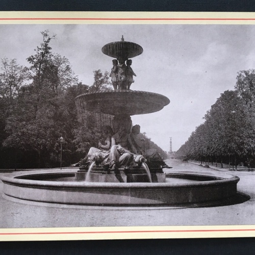 Foto Berlin Wrangelfontaine Thiergarten Brunnen Statue ca.10,7x16,6cm 400930 TH
