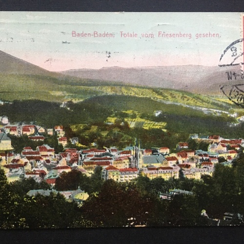 Baden-Baden - Totale vom Friesenberg gesehen - Schwarzwald Deutschland 400409