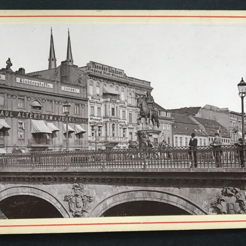 Foto Berlin Kurfürstenbrücke Statue Pferd Deutschland ca.10,7x16,6cm 400926 TH
