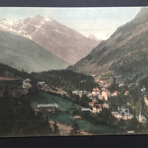 Bad Gastein v.d. schwarzen Liesel - Blick auf Ort - Salzburg 400405