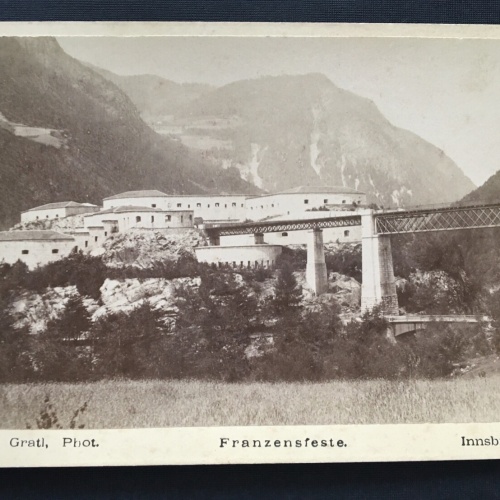 Foto Innsbruck Franzenfeste Tirol Gebirge Ant. Gradl ca.10,7x16,4cm 400938 TH