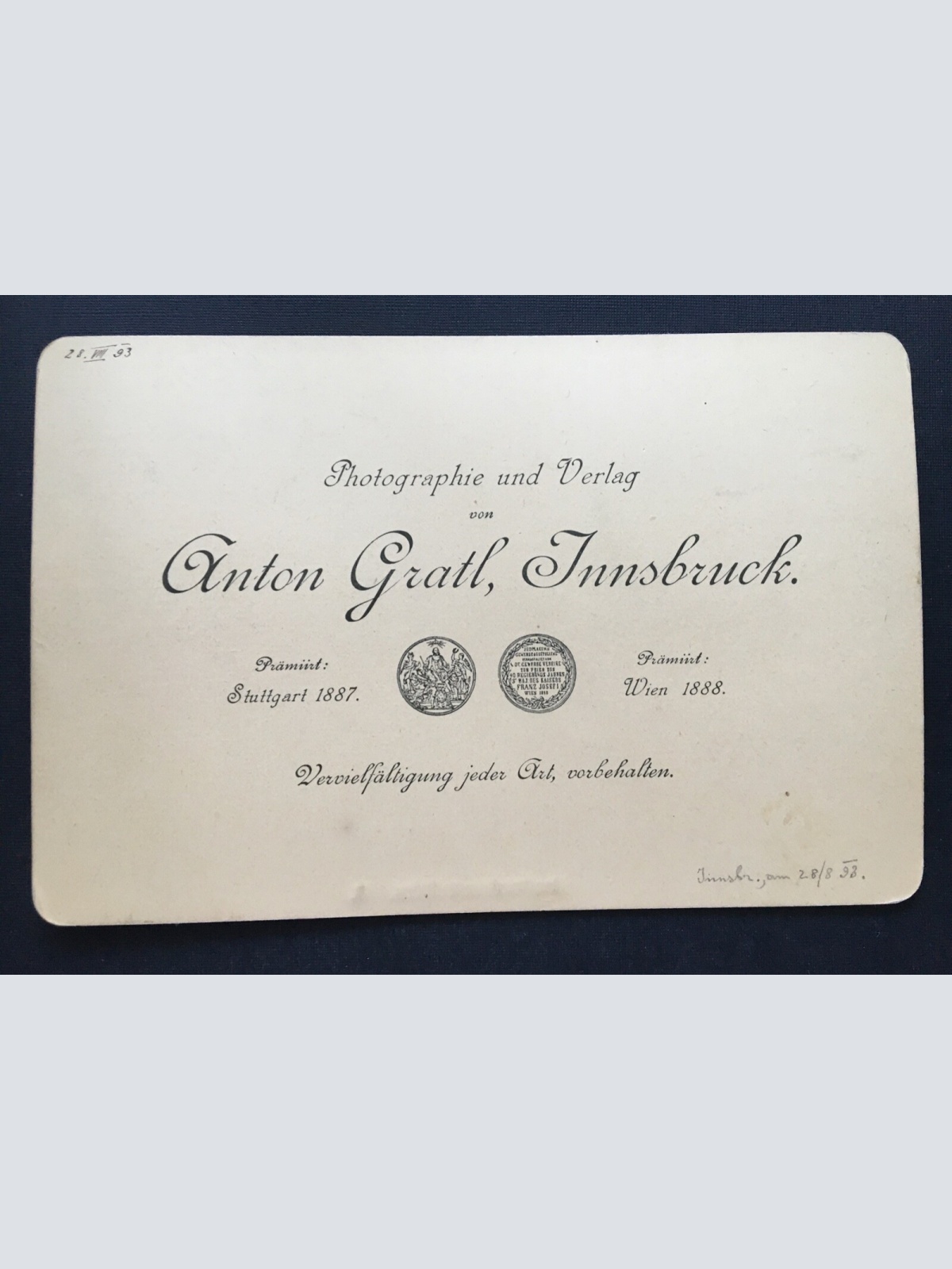 Foto Innsbruck Süden Stadt Kirche Tirol Anton Gratl ca.10,8x16,4cm 400920 TH