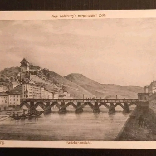 Salzburg Brückenansicht 600694A gr K