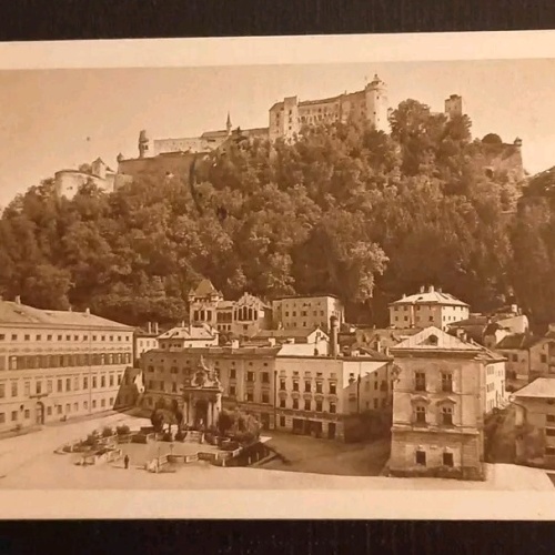 Salzburg Kapitelplatz Festung 600204A gr K