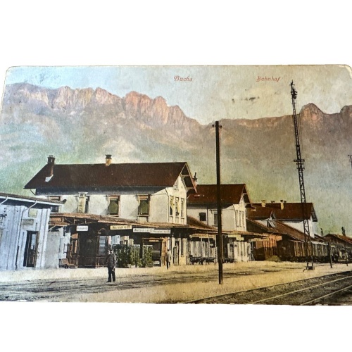 Ansichtskarte Schwei St. Galen Buchs Bahnhof 800051 Ga E