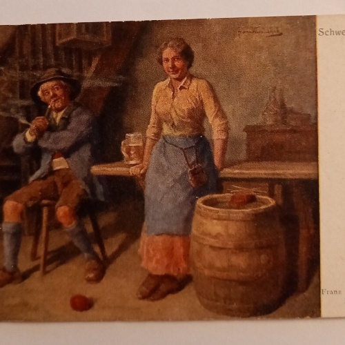 Künstlerkarte Schwerennöter Franz Wiesenthal 500091A gr D