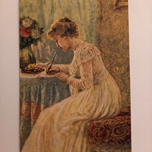 Künstlerkarte, An ihn Chmilewsky  500097A gr D