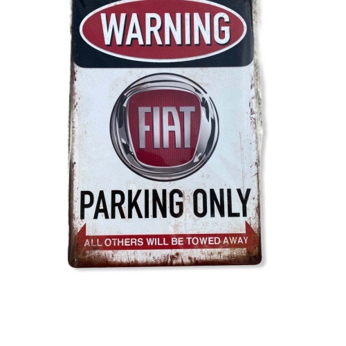 Nostalgie Vintage Blech Fiat Parking 30x20 12081