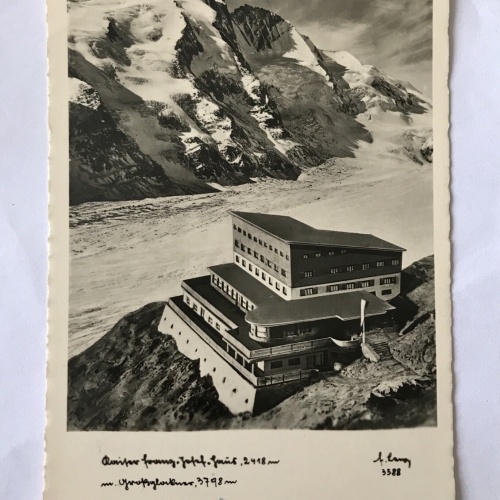 AK, Großglockner, 3798m, Glocknerwirt, Heiligenblut (110280 BW)G