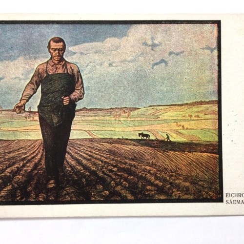 Saemann (H. Eichrodt) Arbeiter am Feld - Künstlerkarte 110049 TH