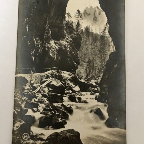 AK, Garmisch Partenkirchen, Dreitorspitze, Partnachklamm (110291 BW) B