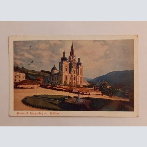 Mariazell Hauptplatz mit Basilika 600627A gr D