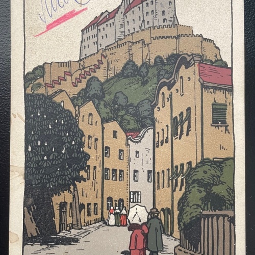 Burghausen Mautnerstrasse Stadt Burg Festung Gasse Bayern Deutschland 402303 A