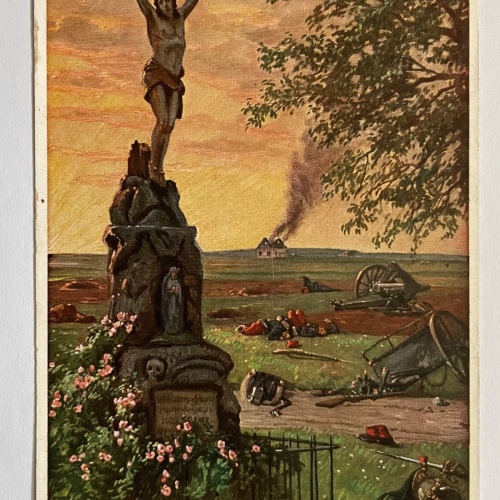 Kruzifix Schlachtfeld Saarburg Krieg Kreuz Rheinland Pfalz D 650135 K TH