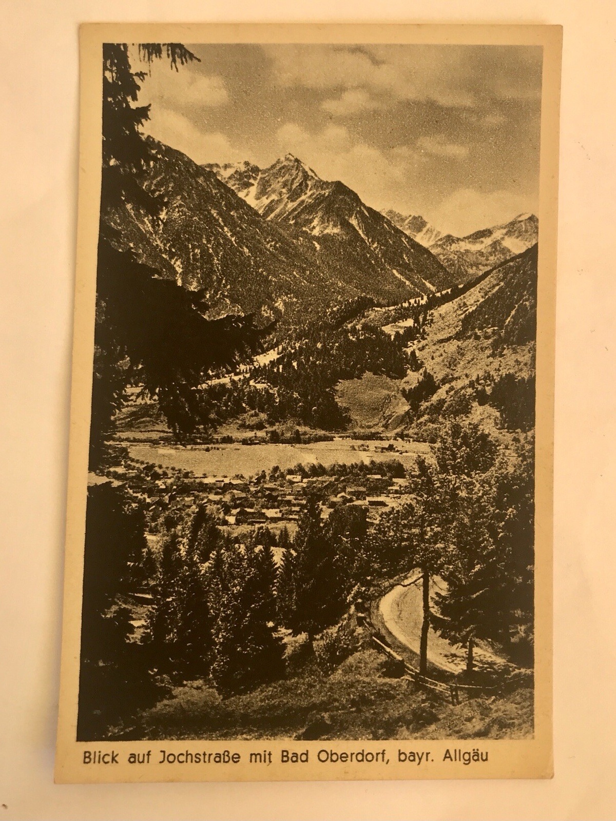 AK, Bayern, Jochstrasse, Bad Oberdorf, Allgäu (110216 BW)