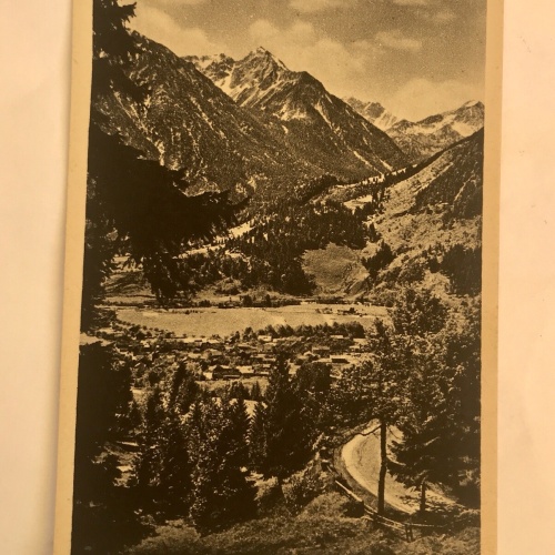 AK, Bayern, Jochstrasse, Bad Oberdorf, Allgäu (110216 BW)