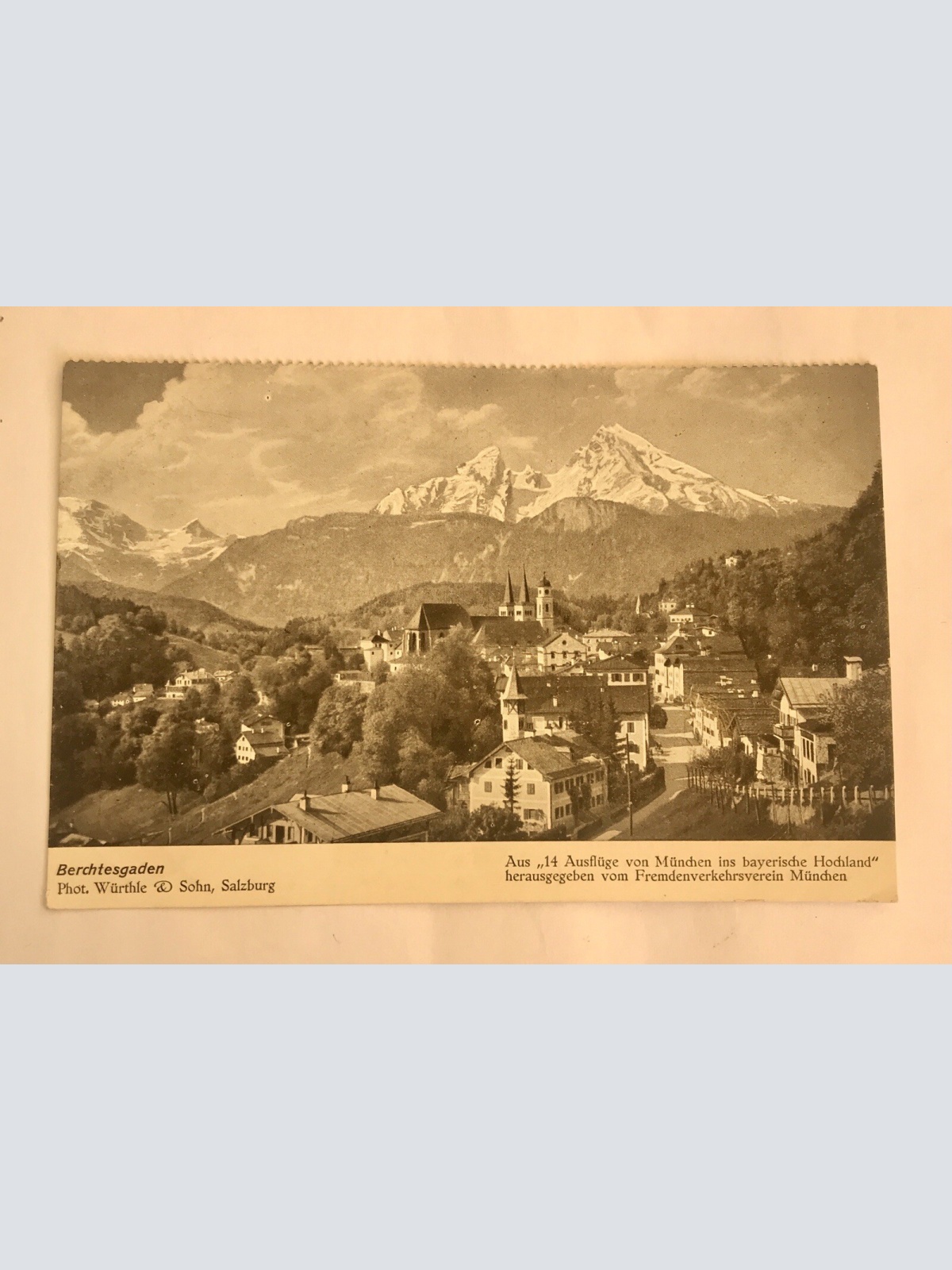 AK, Berchtesgaden, Salzburg, Bayrische Hochland (110217 BW)