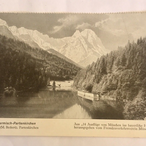 AK, Rissersee, Garmisch Partenkirchen, Bayrische Hochland (110221 BW)