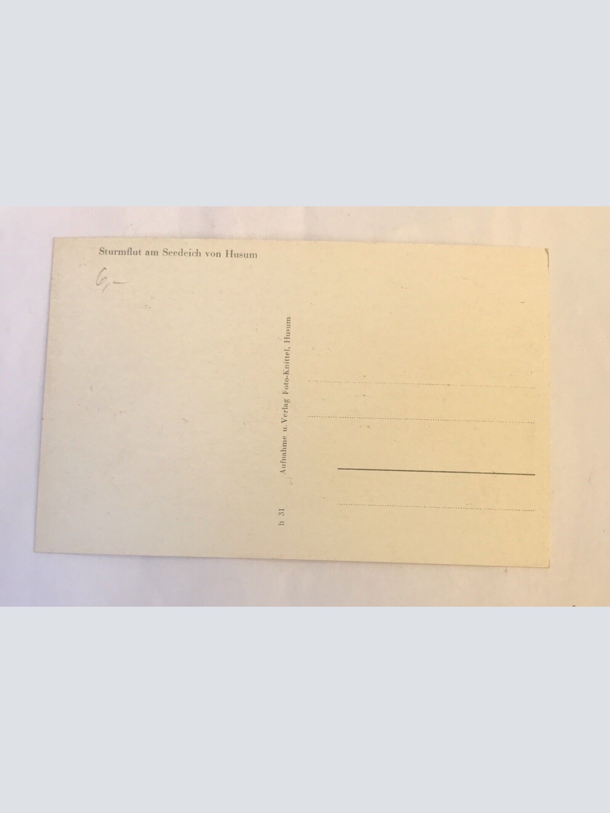 AK, Sturmflut, Husum, Nordsee, Schleswig Holstein (110237 BW)