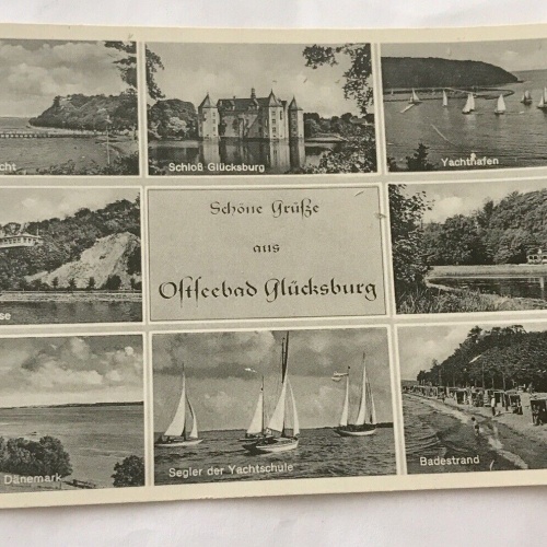 AK, Ostseebad Glücksburg, Grußkarte, (110301 BW)