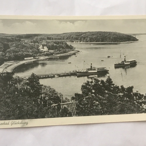 Ak, Ostseebad, Glücksburg, Schleswig Holstein, Hafen (110300 BW)