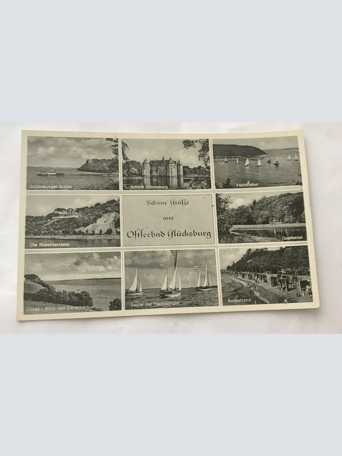 Grußkarte, Ostsee, Glücksburg, Schleswig Holstein (110303 BW!)