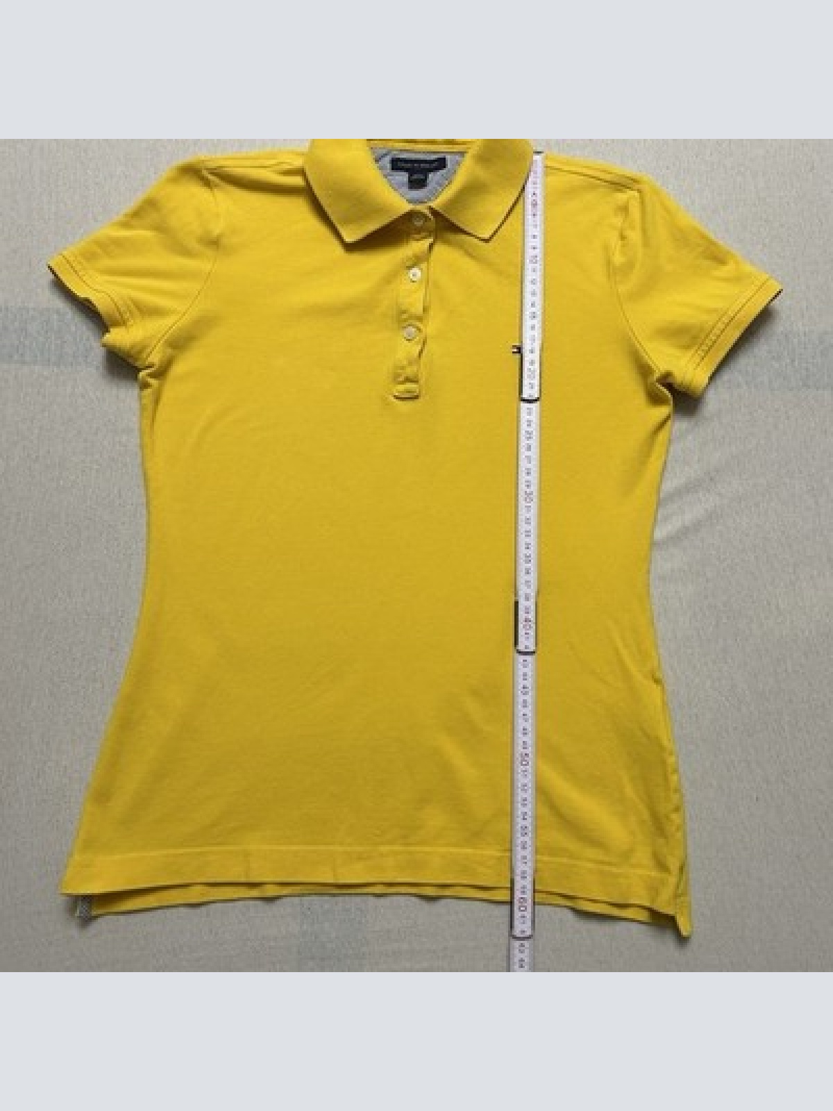 Tommy Hilfiger Polo Shirt Gelb Damen Größe S Maße auf den Fotos Top Zustand