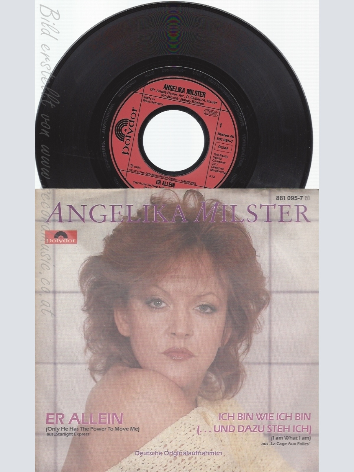 7" ANGELIKA MILSTER-- ER ALLEIN