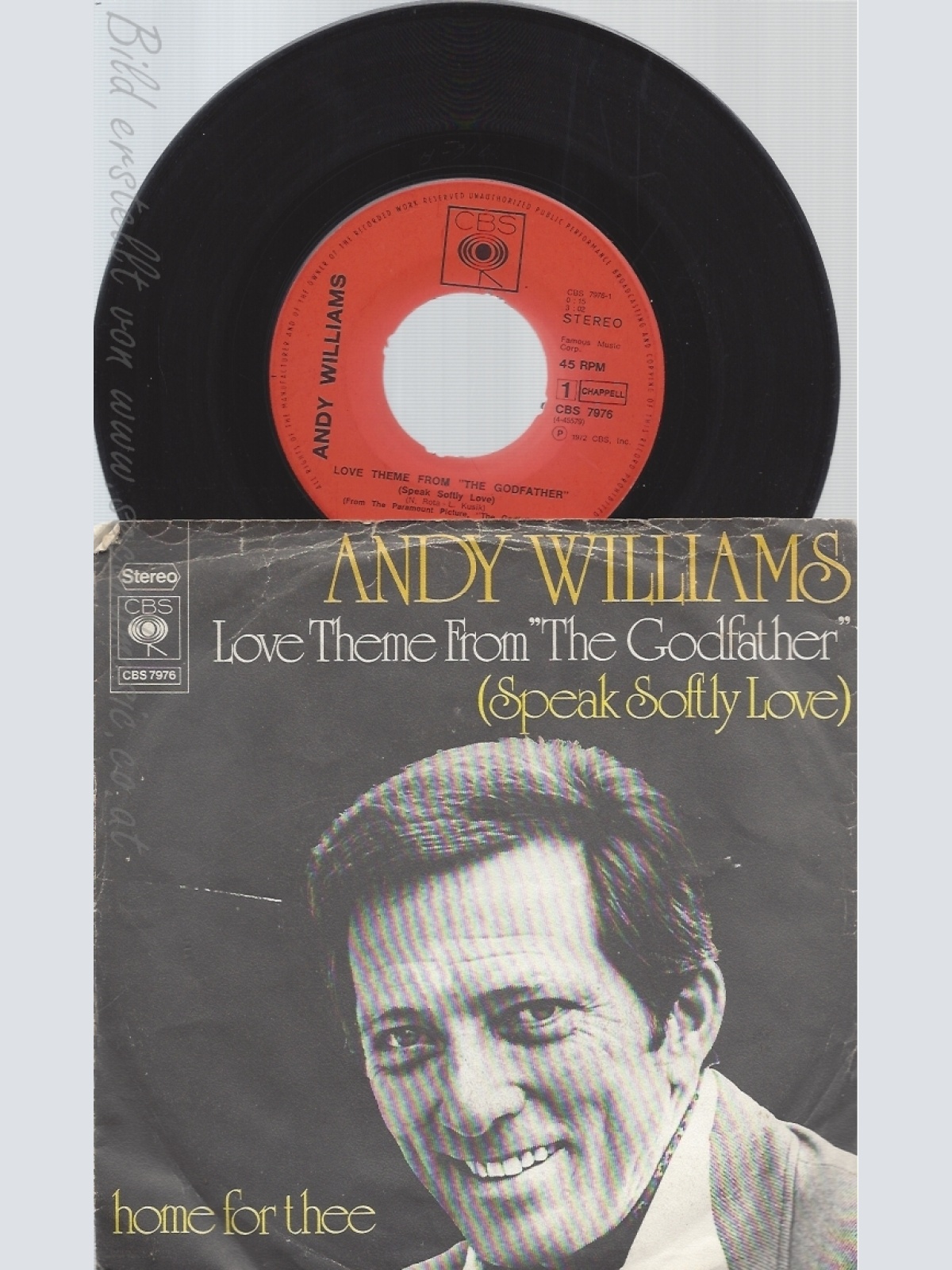 7" ANDY WILLIAMS-- LOVE THEME