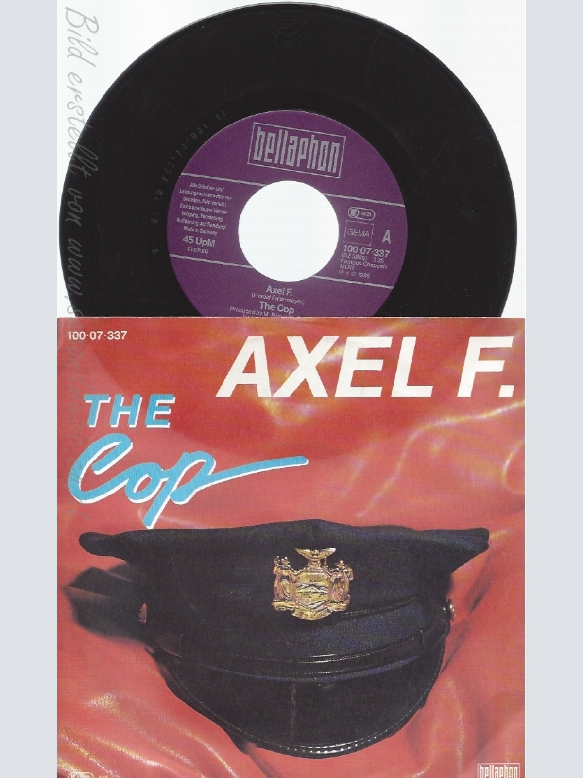 7" AXEL F -- THE COP