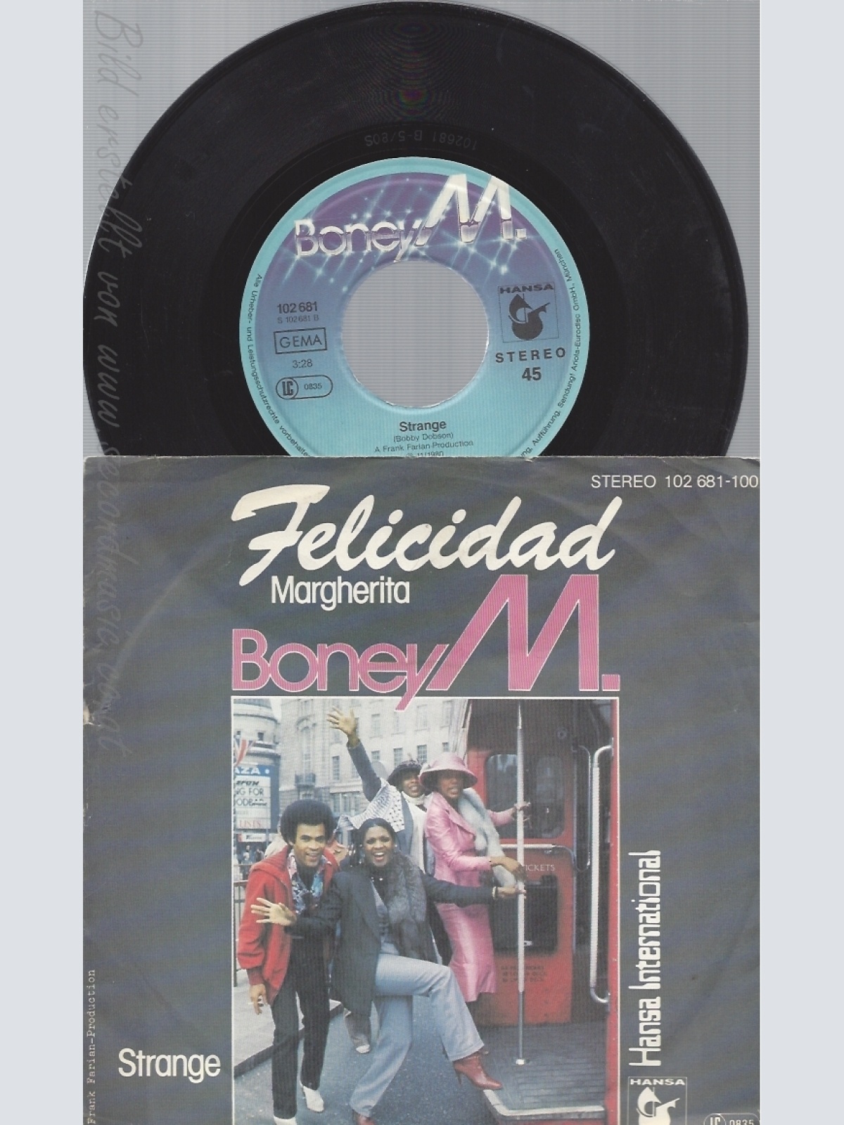 7" BONEY M -- FELCIDAD