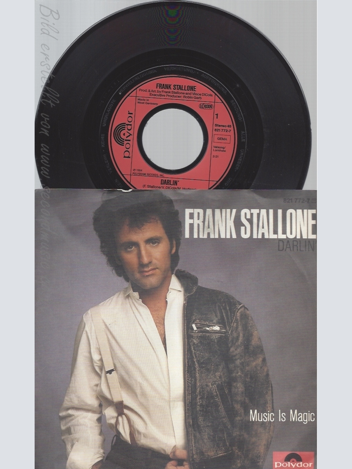 7" FRANK STALLONE -- MUSIC IS MAGIC
