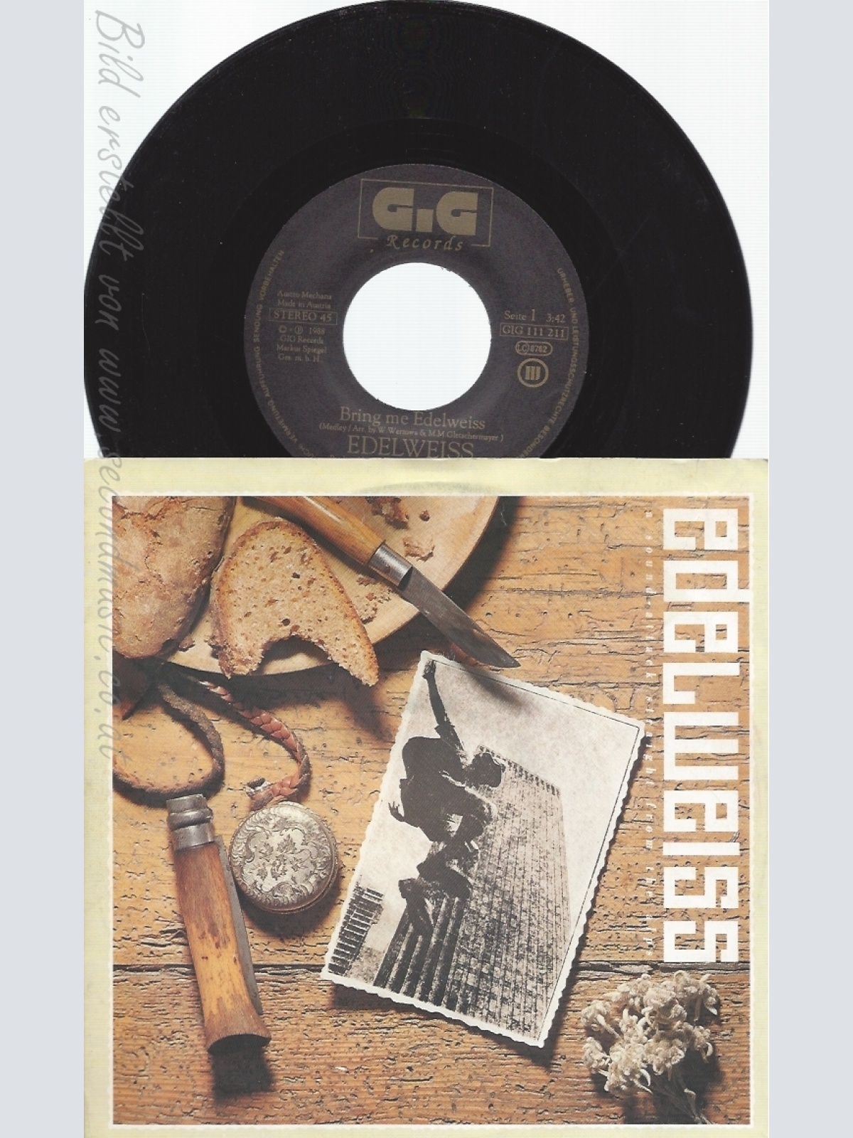 7" EDELWEISS-- A SOUND --BRING ME EDELWEISS