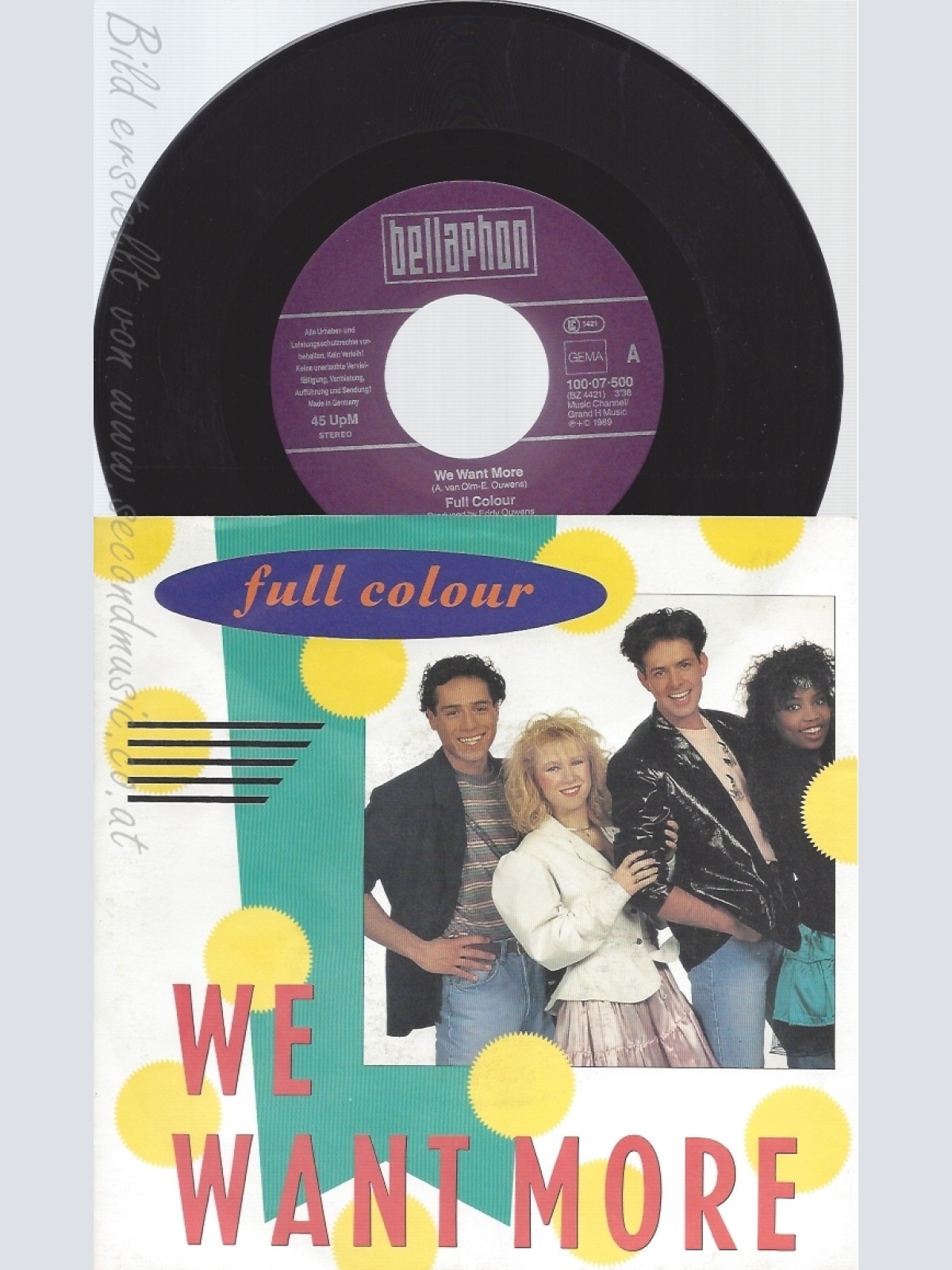 7" FULL COLOUR -- WE WANT MORE