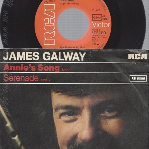 7" JAMES GALWAY-- ANNIES SONG