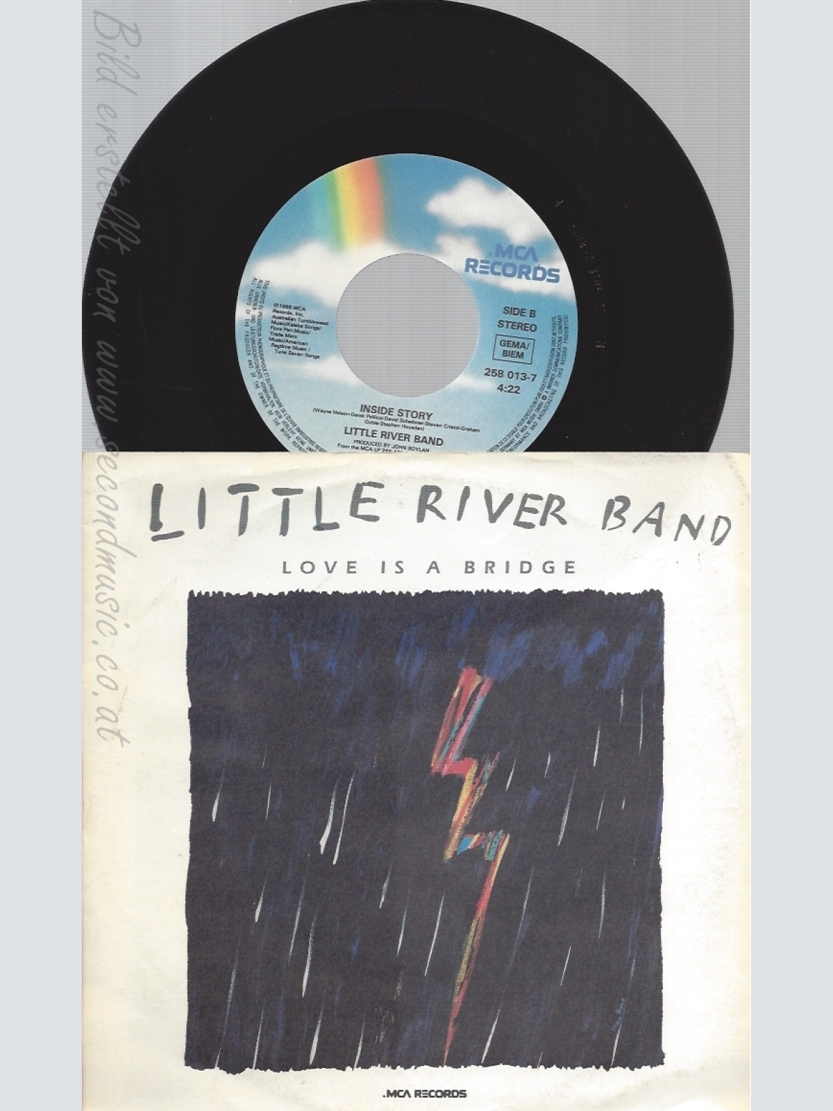 7" LITTLE RIVER BAND -- LOVE IS A BRIDGE