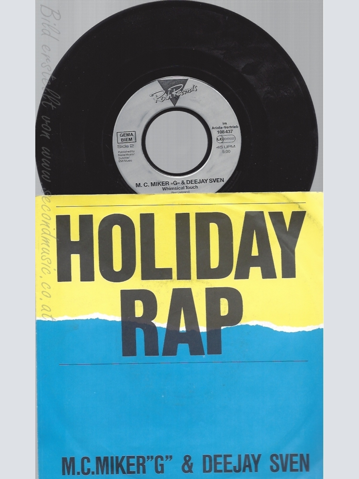 7" MC MIKER -- HOLIDAY RAP
