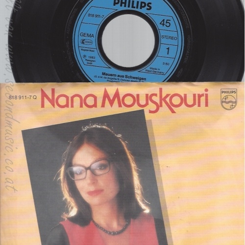 7" NANA MOUSKURI -- MAUERN AUS SCHWEIGEN