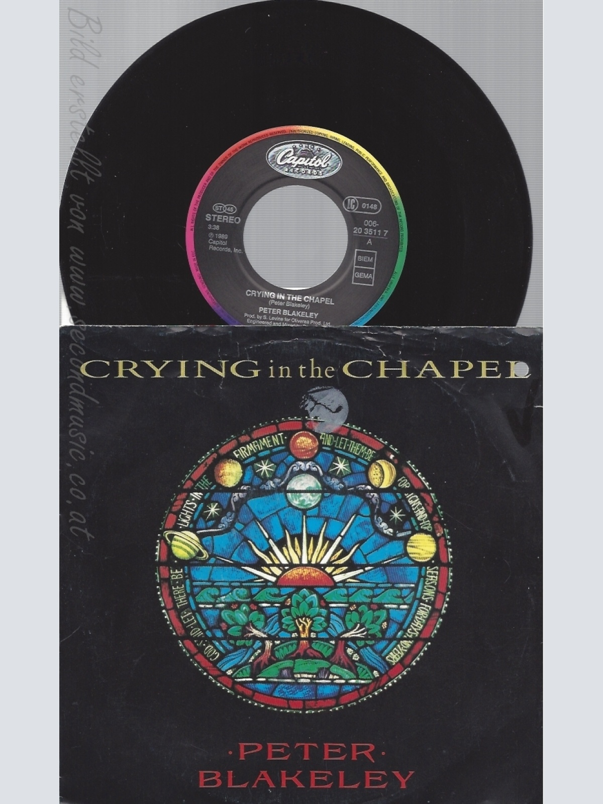 7" PETER BLAKELEY-- CRYING IN THE CHAPED