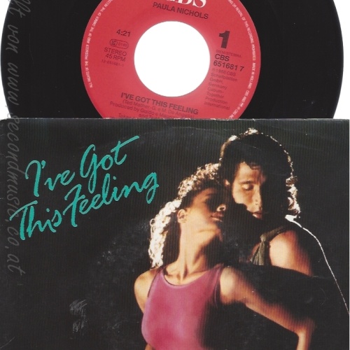 7" PAULA NICHOLS-- IVE GOT THIS FEELING