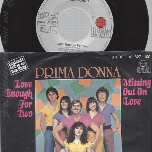 7" PRIMA DONNA -- LOVE ENOUGH FOR TWO