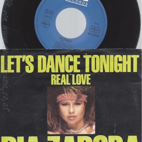 7" PIA ZADORA-- LETS DANCE TONIGHT