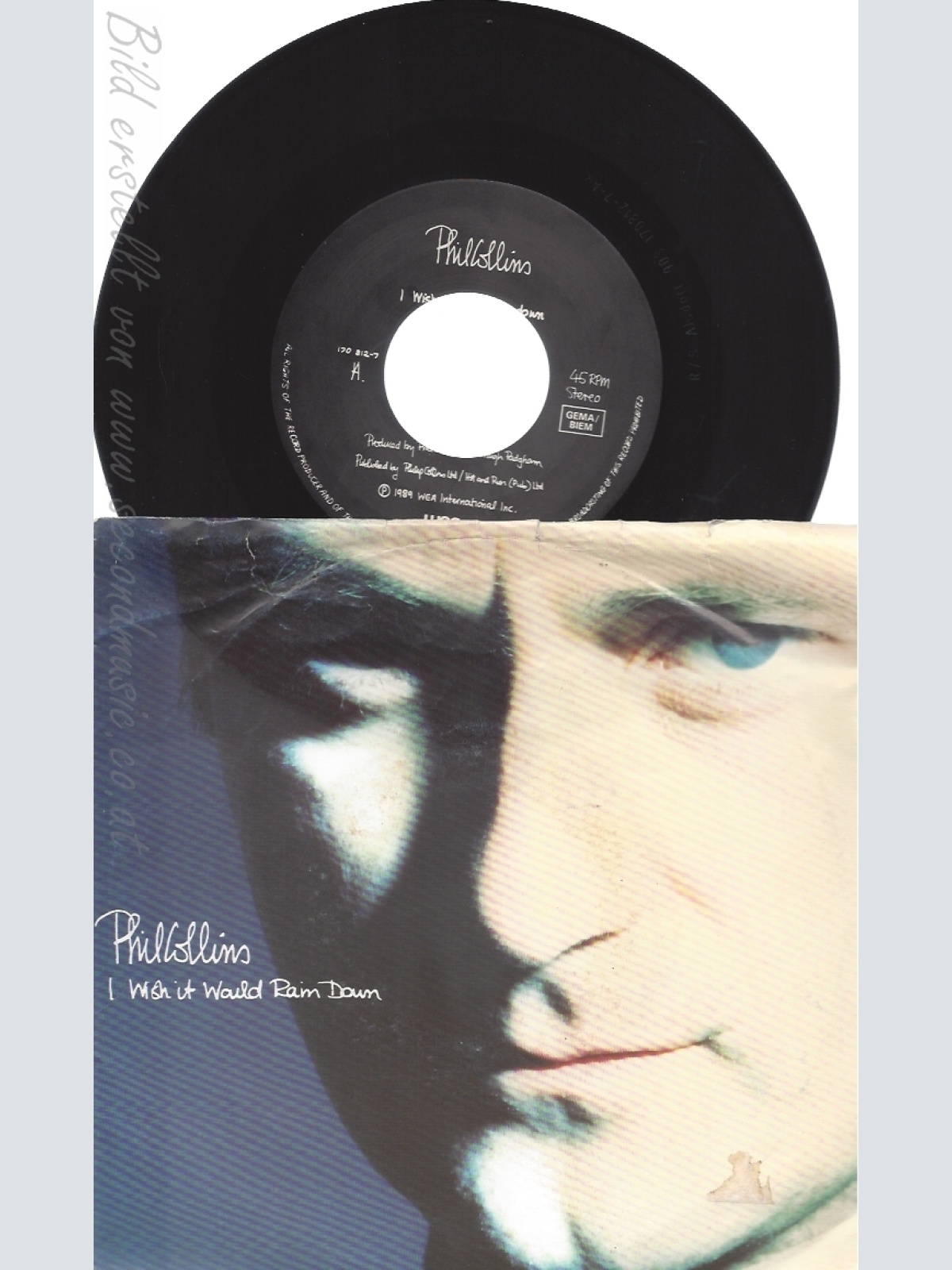 7" PHIL COLLINS-- I WISH IT